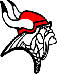 An image of a cartoon viking logo
